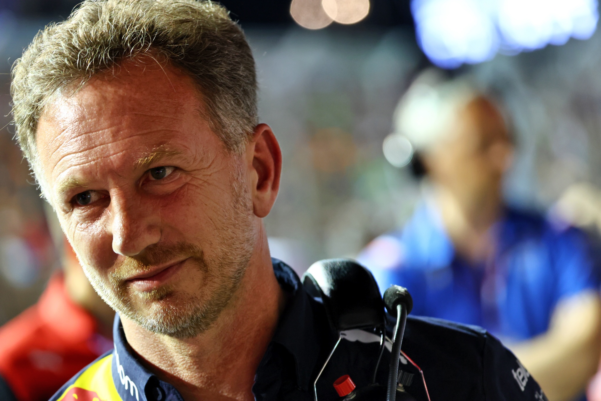 Christian Horner (GBR) ) Kepala Tim Balap Red Bull di grid. Kejuaraan Dunia Formula 1, Rd 17, Grand Singapura