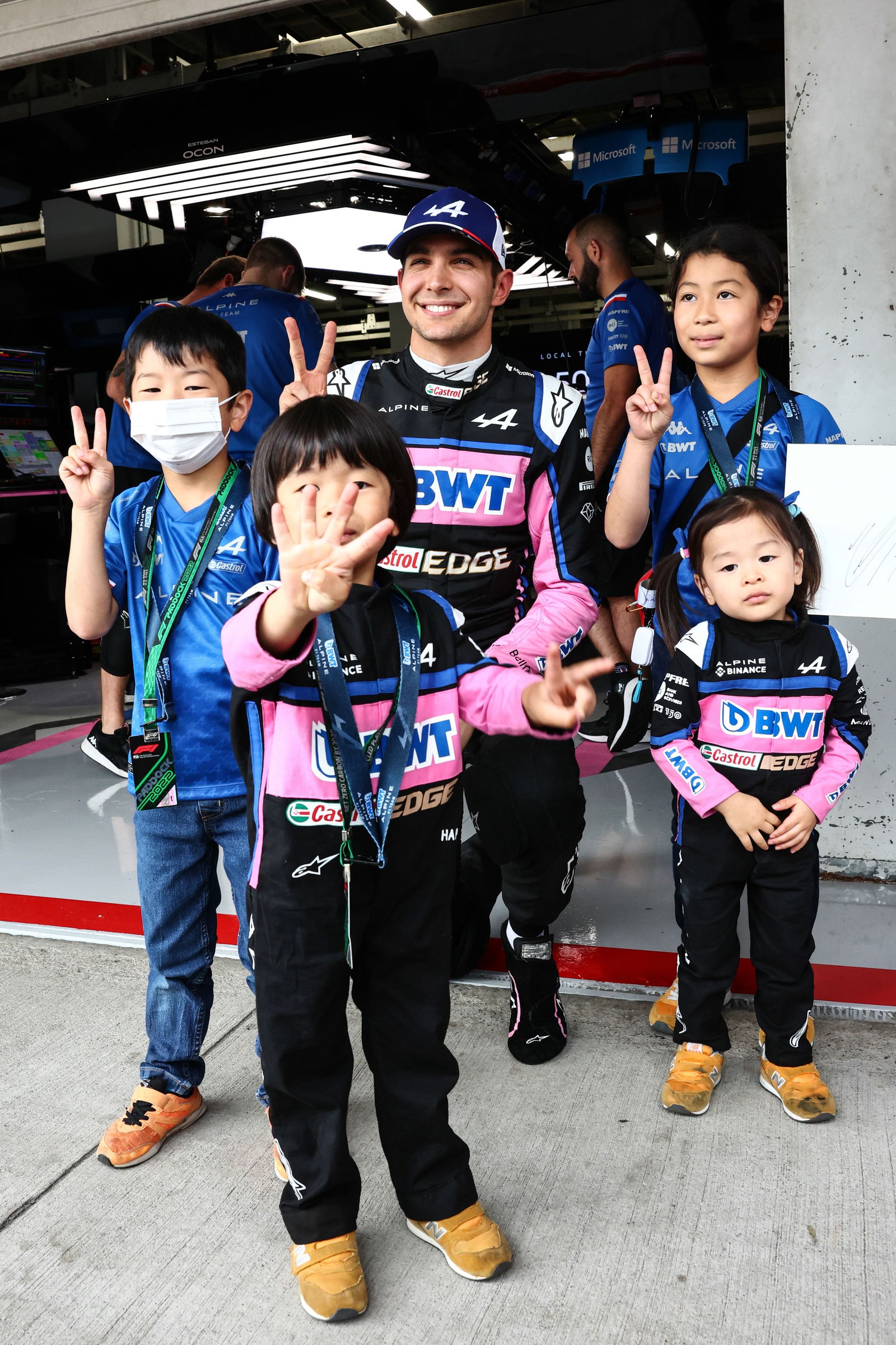 Esteban Ocon (FRA), Alpine F1 Team with you alpine fans Formula 1 World Championship, Rd 18, Japanese Grand Prix, Suzuka,