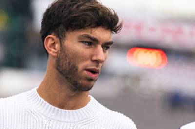 Pierre Gasly (FRA) AlphaTauri walks 