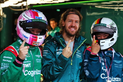 Sebastian Vettel (GER) Aston Martin F1 Team with fans. Formula 1 World Championship, Rd 18, Japanese Grand Prix, Suzuka,