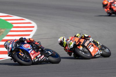 Toprak Razgatlioglu Yamaha, Alvaro Bautista Ducati, Portimao WorldSBK