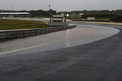 Rain on track, Australian MotoGP, 13 October