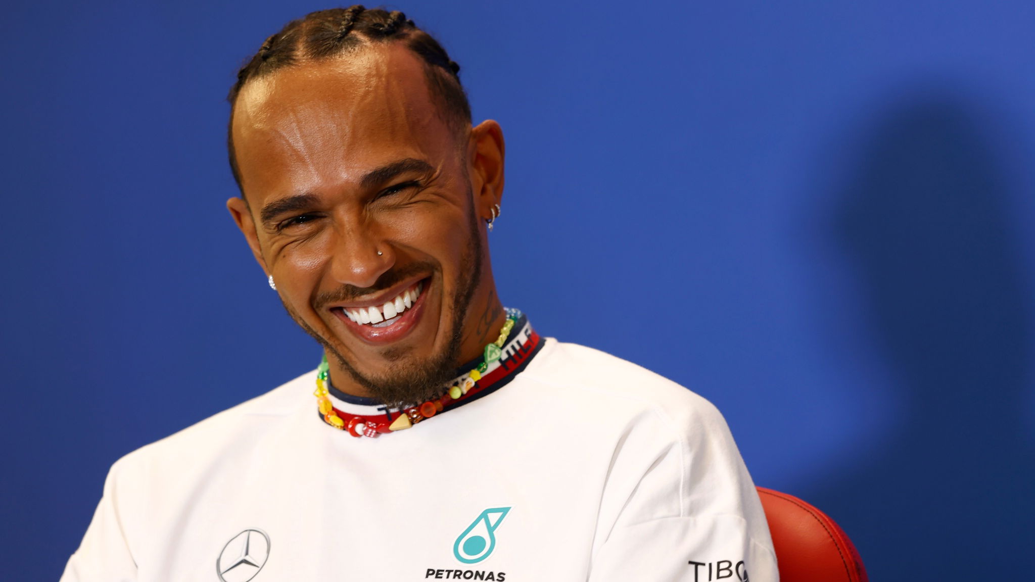 Lewis Hamilton (GBR) Mercedes AMG F1 in the FIA Press Conference. Formula 1 World Championship, Rd 19, United States Grand