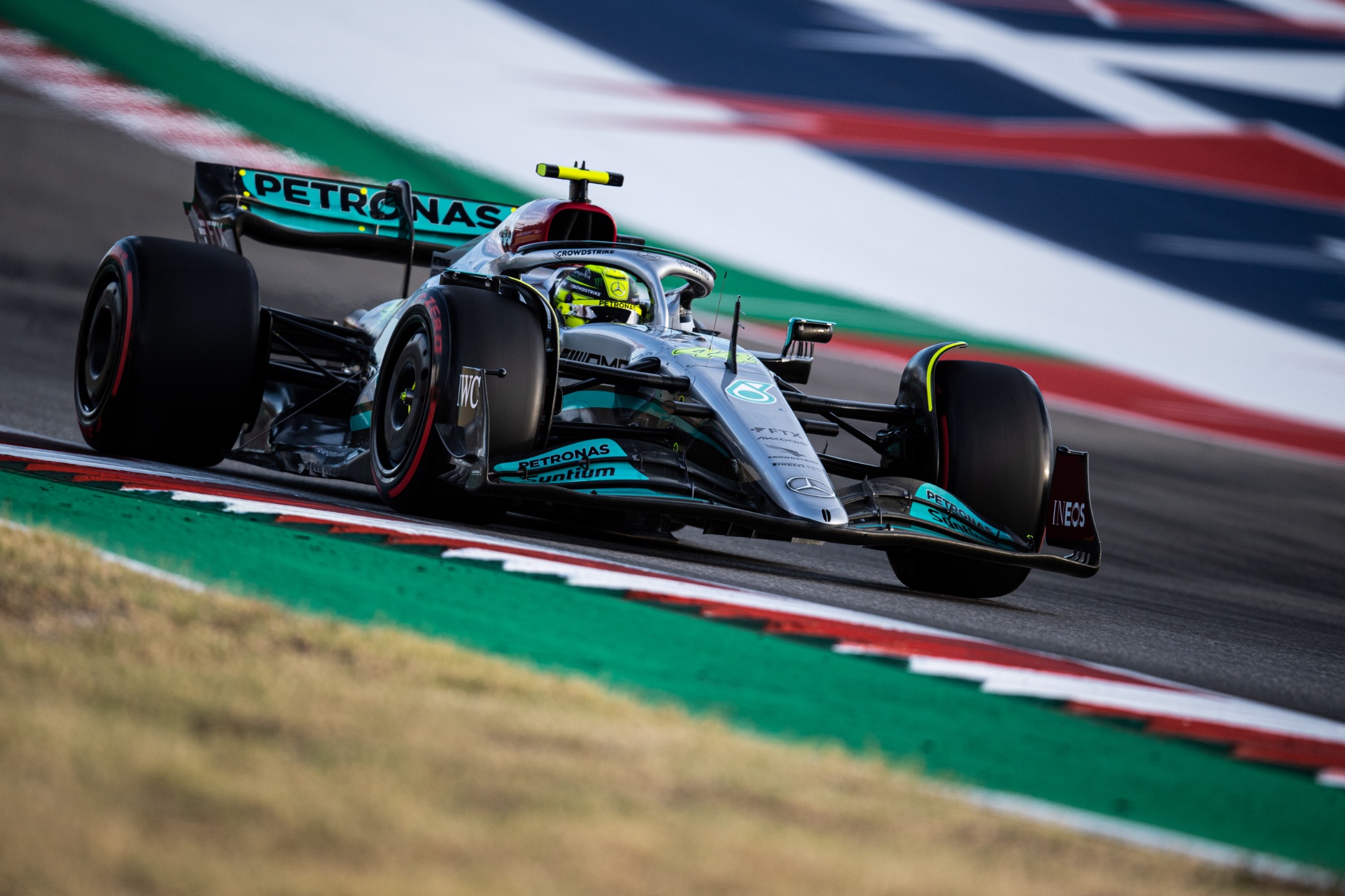 Lewis Hamilton (GBR) Mercedes AMG F1 W13. Formula 1 World Championship, Rd 19, United States Grand Prix, Austin, Texas,