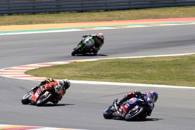 Toprak Razgatlioglu, Alvaro Bautista dan Jonathan Rea, balapan Superpole WorldSBK rAgentinian, 23 Oktober