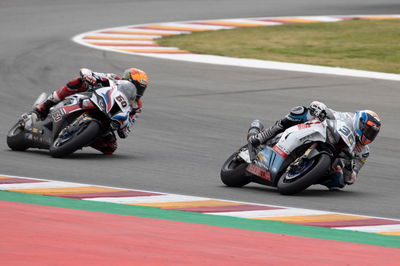 Leandro Mercado and Michael van der Mark, Argentinian WorldSBK, 23 October