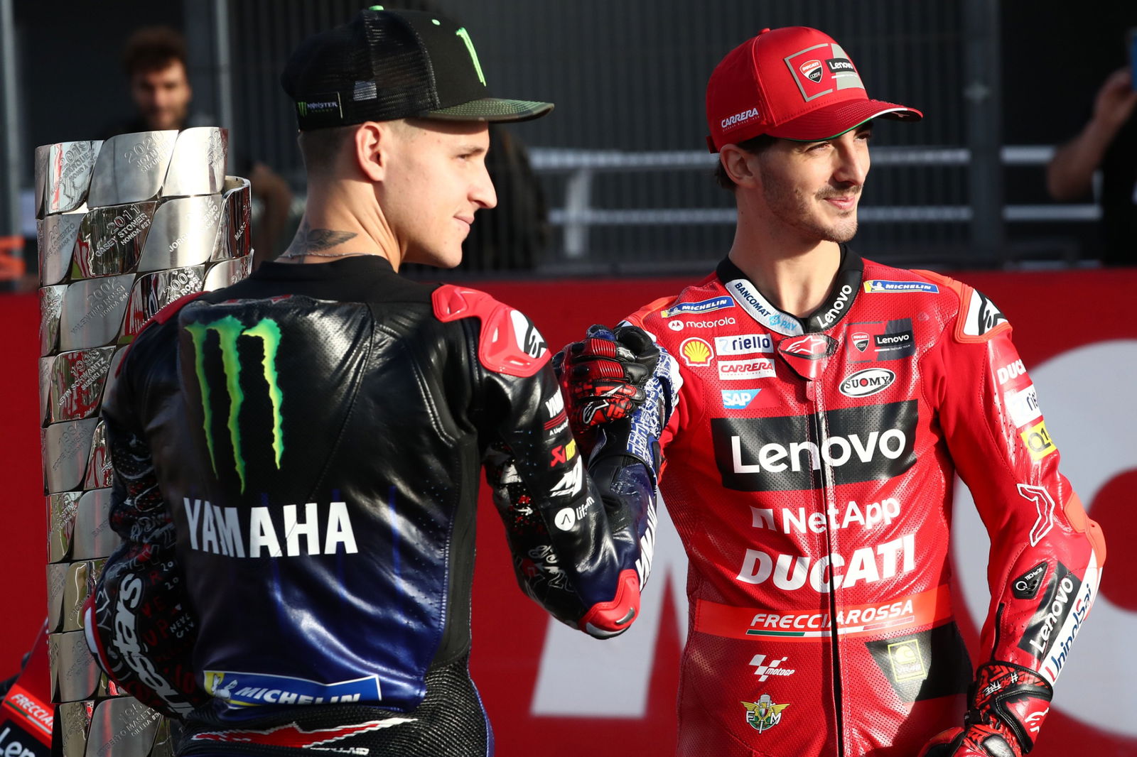 Fabio Quartararo, Francesco Bagnaia, Valencia MotoGP, 3 November