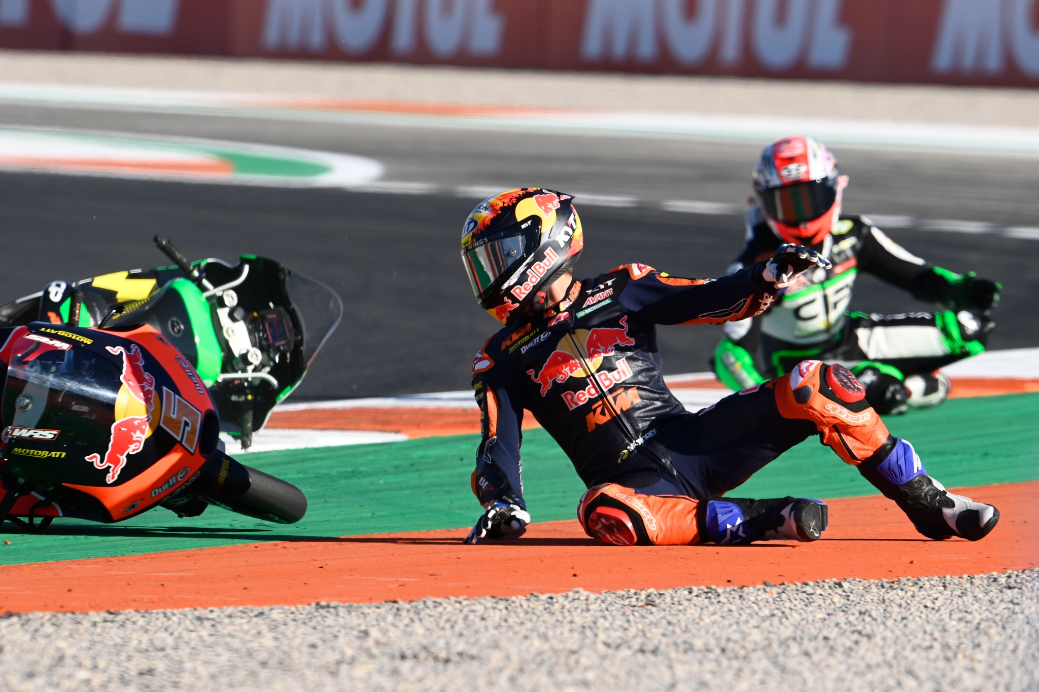 Jaume Masia crash, Moto3, Valencia MotoGP, 5 November