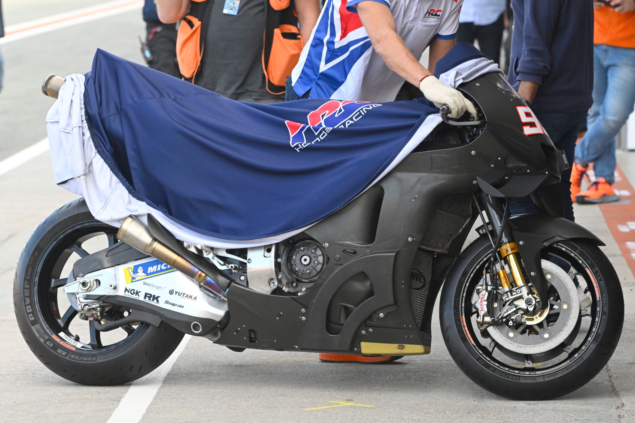 Marc Marquez bike, Valencia MotoGP test, 8 November
