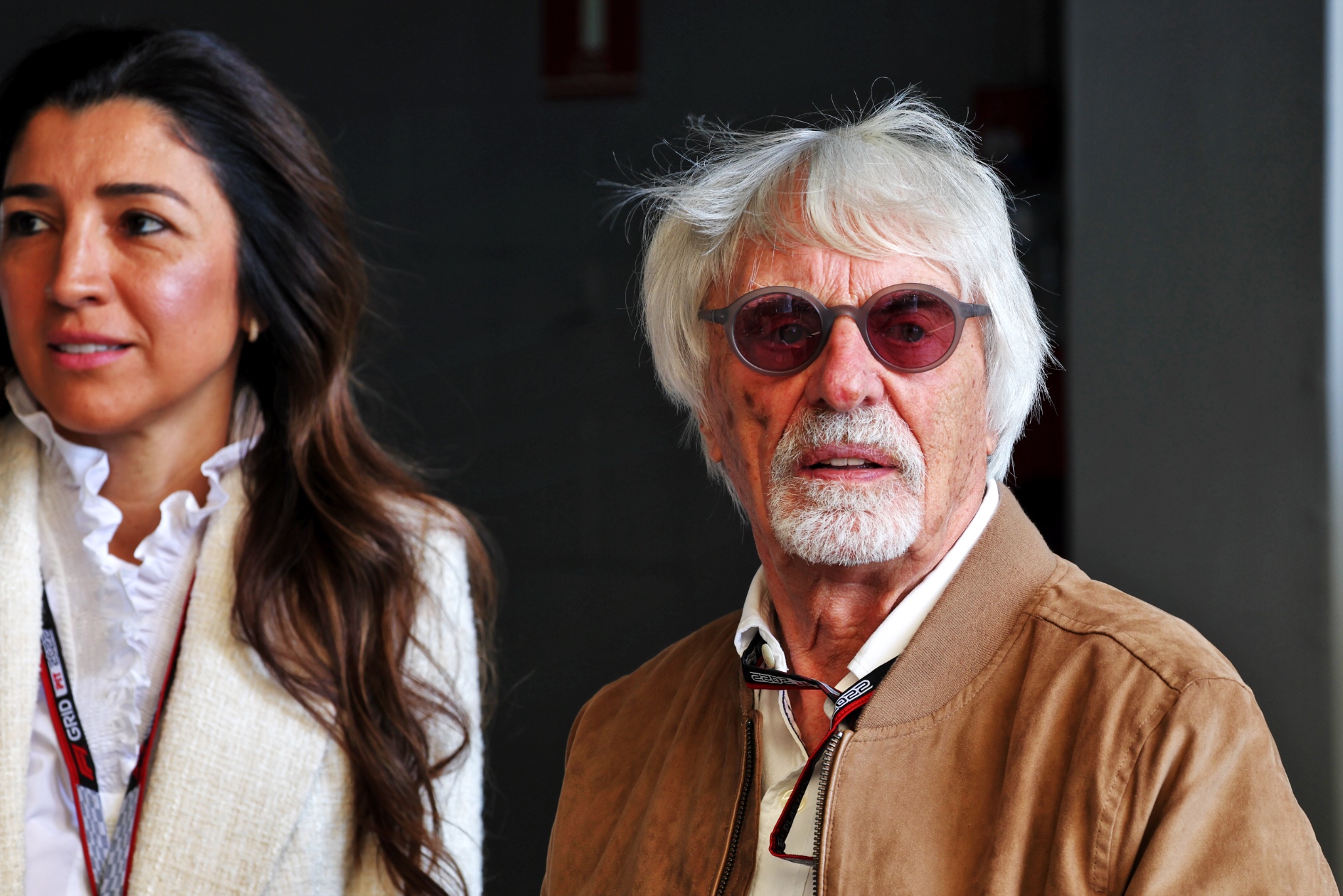 Bernie Ecclestone (GBR) with his wife Fabiana Flosi (BRA). Formula 1 World Championship, Rd 21, Brazilian Grand Prix, Sao