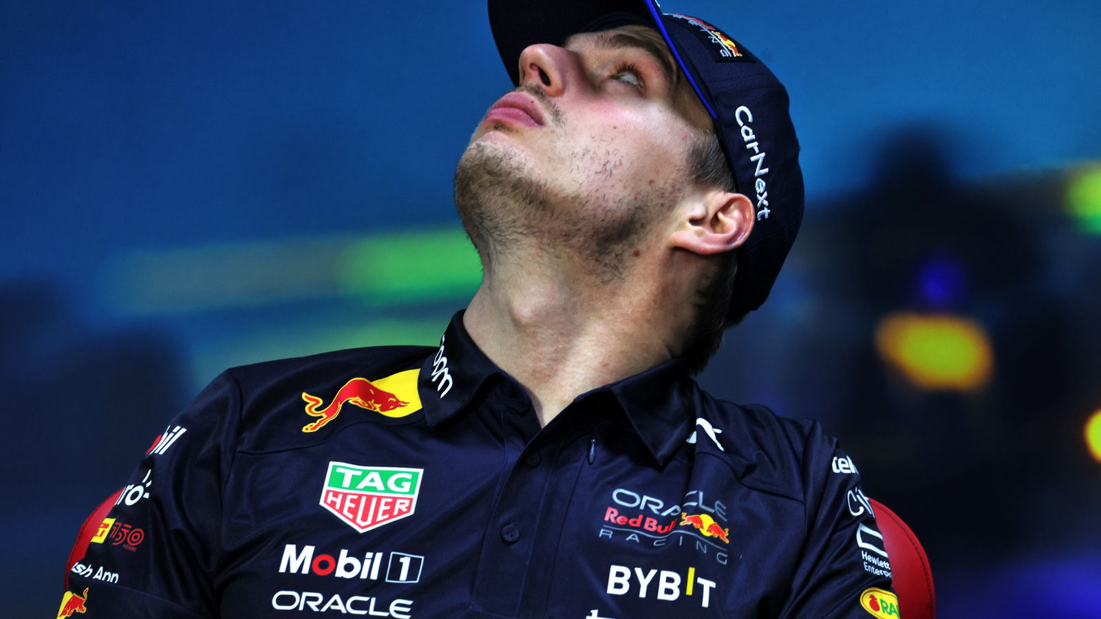 Max Verstappen (NLD) Red Bull Racing in the FIA Press Conference. Formula 1 World Championship, Rd 21, Brazilian Grand