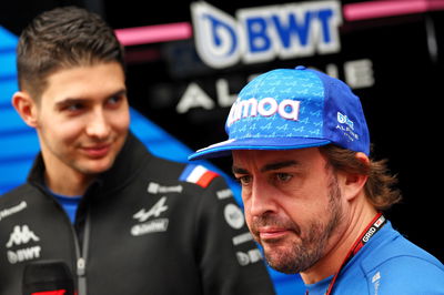 Fernando Alonso (ESP) Alpine F1 Team and team mate Esteban Ocon (FRA) Alpine F1 Team. Formula 1 World Championship, Rd 21,