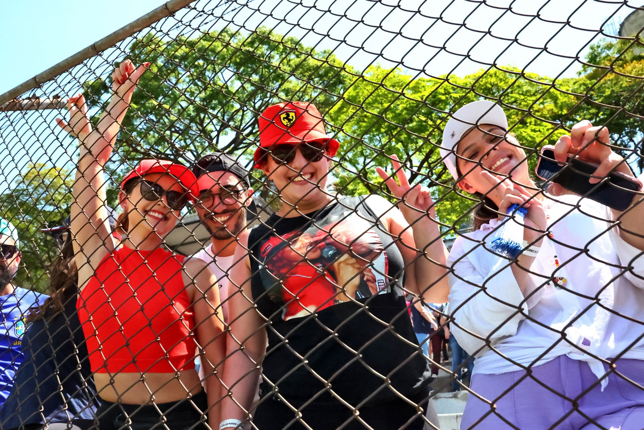 Circuit atmosphere - fans. Formula 1 World Championship, Rd 21, Brazilian Grand Prix, Sao Paulo, Brazil, Race Day. -