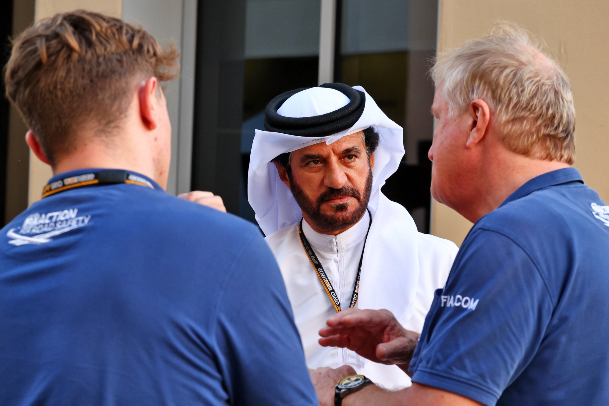 Mohammed Bin Sulayem ( UEA) Presiden FIA bersama Jo Bauer (GER) Delegasi FIA (Kanan). Formula 1 World Championship, Rd 22,