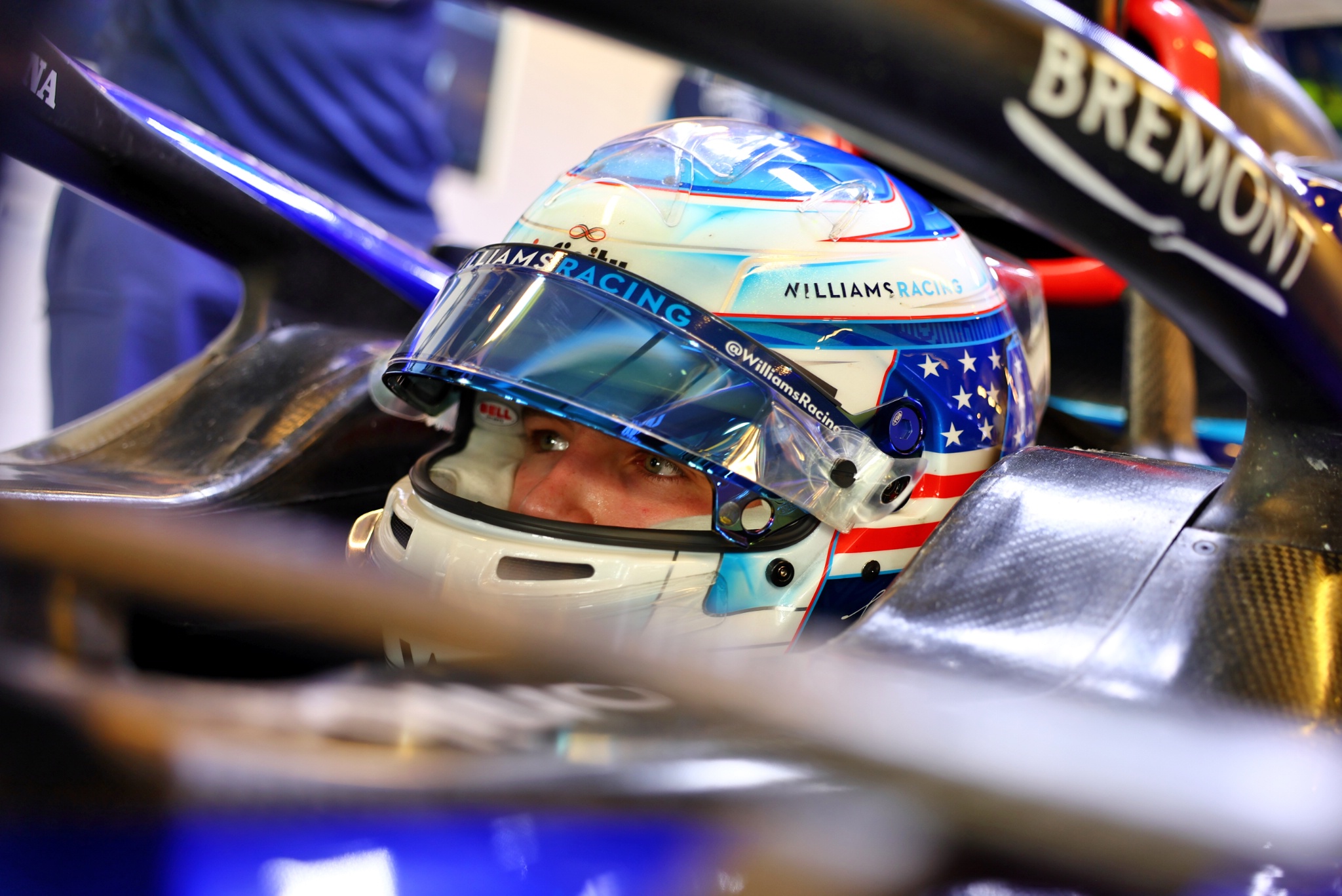 Logan Sargeant (AS ) Pembalap Akademi Williams Racing FW44. Kejuaraan Dunia Formula 1, Rd 22, Grand Prix Abu Dhabi, Yas