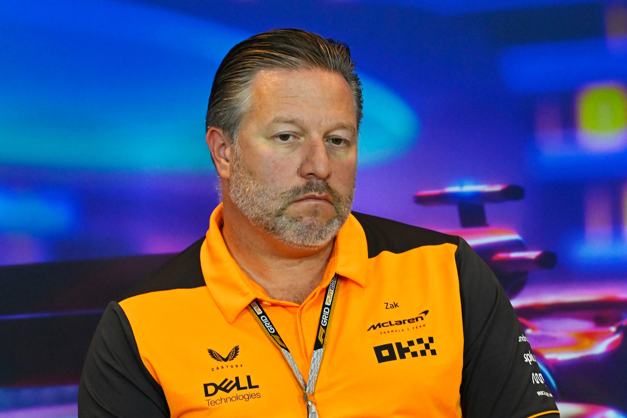 Zak Brown (AS ) Direktur Eksekutif McLaren dalam Konferensi Pers FIA. Kejuaraan Dunia Formula 1, Rd 22, Abu Dhabi