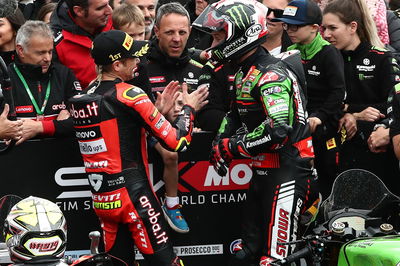 Jonathan Rea Kawasaki, Alvaro Bautista Ducati, WorldSBK Phillip Island