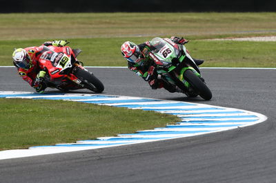 Jonathan Rea Kawasaki, Alvaro Bautista Ducati WorldSBK Phillip Island 2022