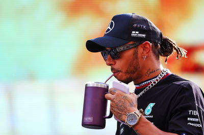 Lewis Hamilton (GBR) Mercedes AMG F1 on the drivers parade. Formula 1 World Championship, Rd 22, Abu Dhabi Grand Prix, Yas