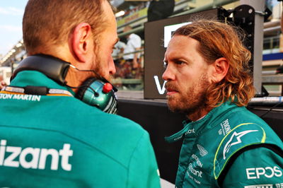 Sebastian Vettel (GER) Aston Martin F1 Team on the grid. Formula 1 World Championship, Rd 22, Abu Dhabi Grand Prix, Yas