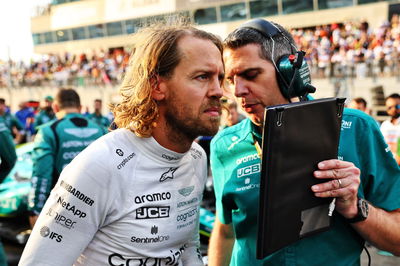 Sebastian Vettel (GER) Aston Martin F1 Team on the grid. Formula 1 World Championship, Rd 22, Abu Dhabi Grand Prix, Yas