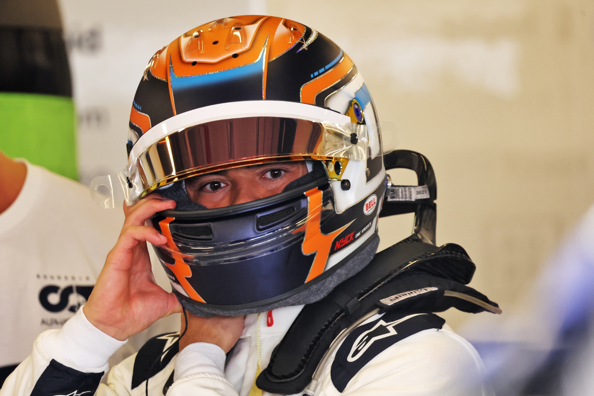 Nyck de Vries (NLD) AlphaTauri. Formula 1 Testing, Yas Marina Circuit, Abu Dhabi, Monday.- www.xpbimages.com, EMail: