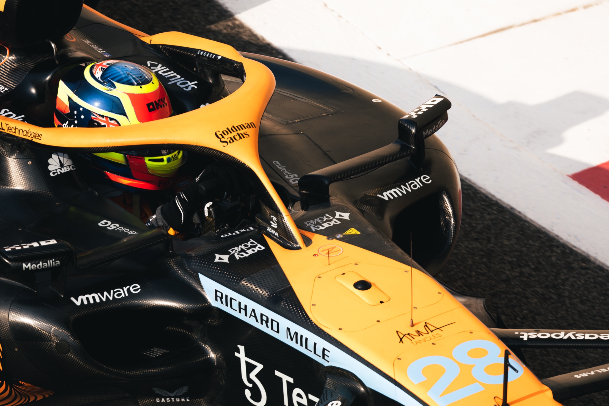 Oscar Piastri (AUS) McLaren MCL36. Formula 1 Testing, Yas Marina Circuit, Abu Dhabi, Tuesday.- www.xpbimages.com, EMail: