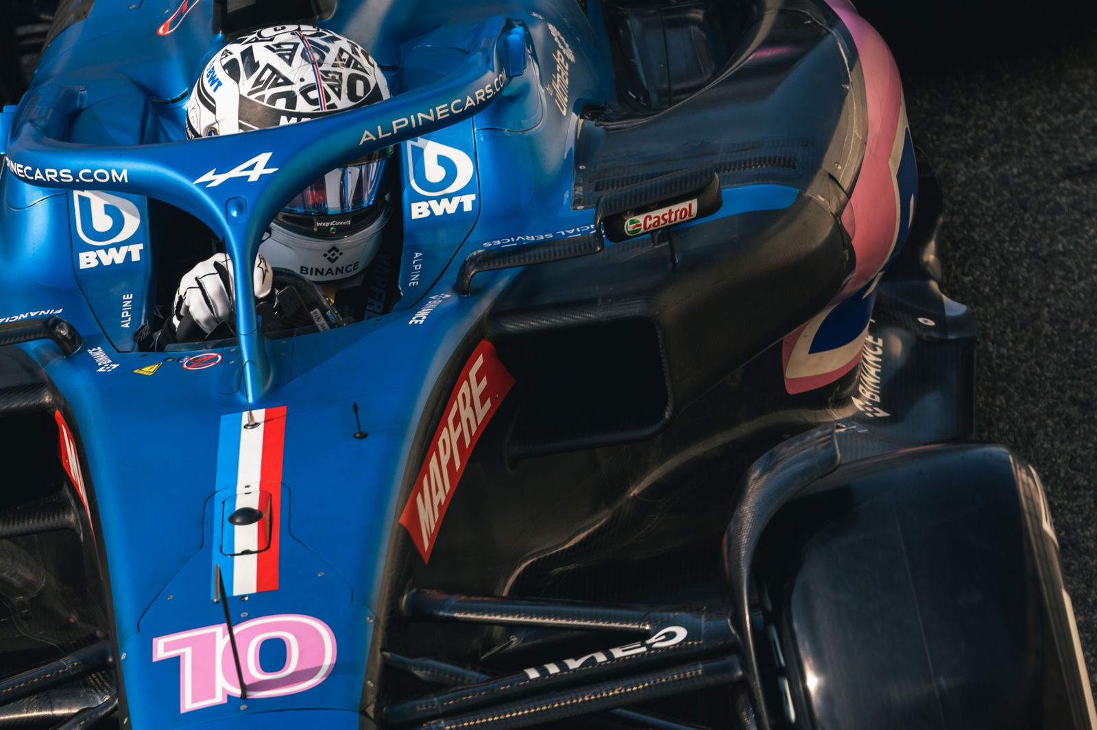 Pierre Gasly (FRA ) Alpine F1 Team A522. Pengujian Formula 1, Sirkuit Yas Marina, Abu Dhabi, Selasa.- www.xpbimages.com,