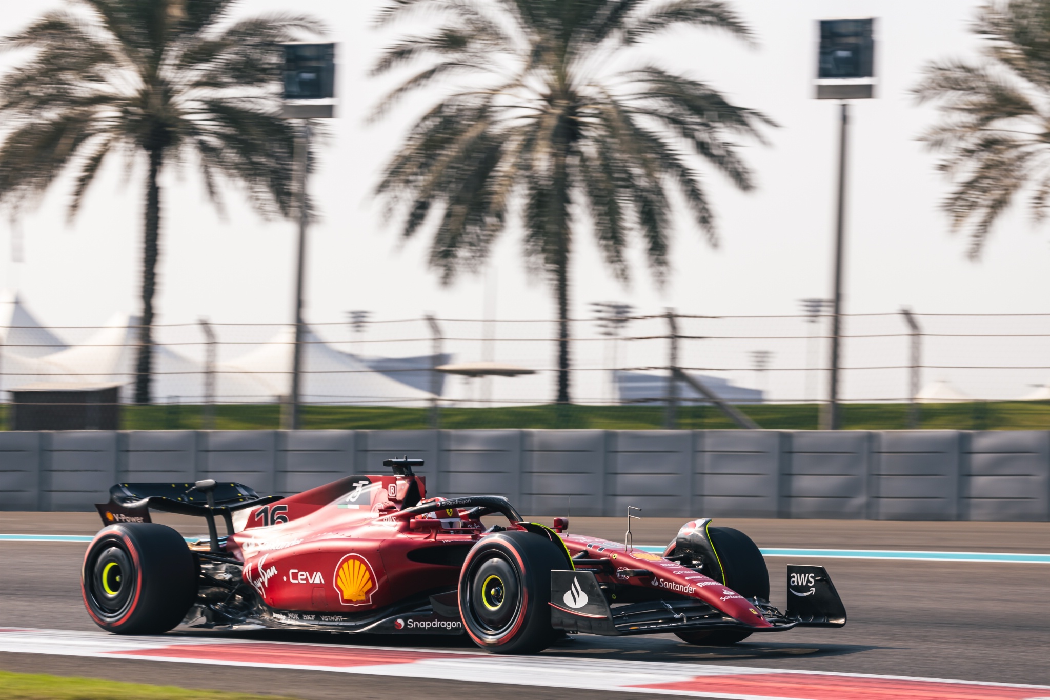 Charles Leclerc (MON) Ferrari F1-75. Formula 1 Testing, Yas Marina Circuit, Abu Dhabi, Tuesday.- www.xpbimages.com,