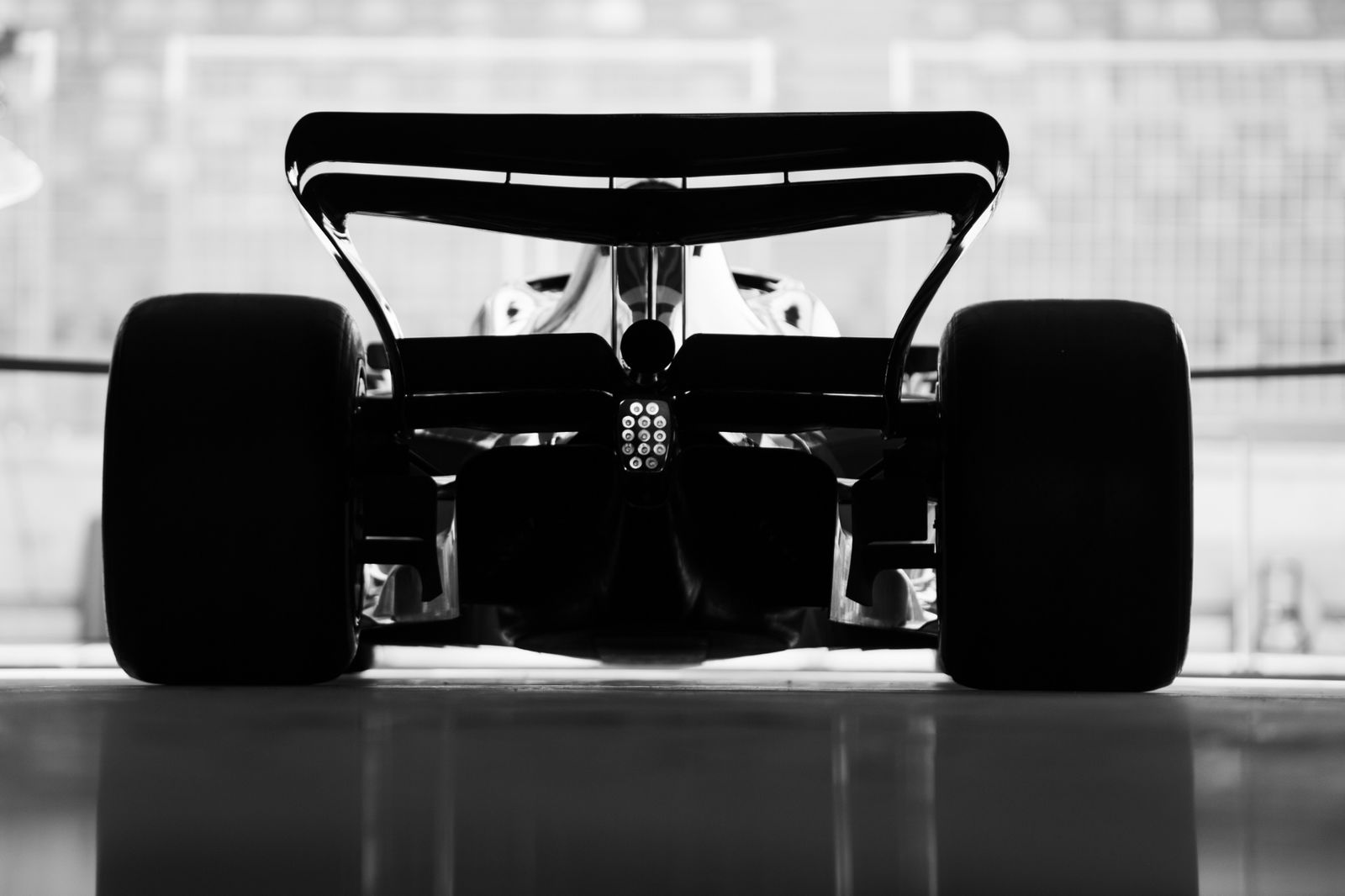 F1 show car. Formula 1 Testing, Sakhir, Bahrain, Preparations.- www.xpbimages.com, EMail: requests@xpbimages.com ©