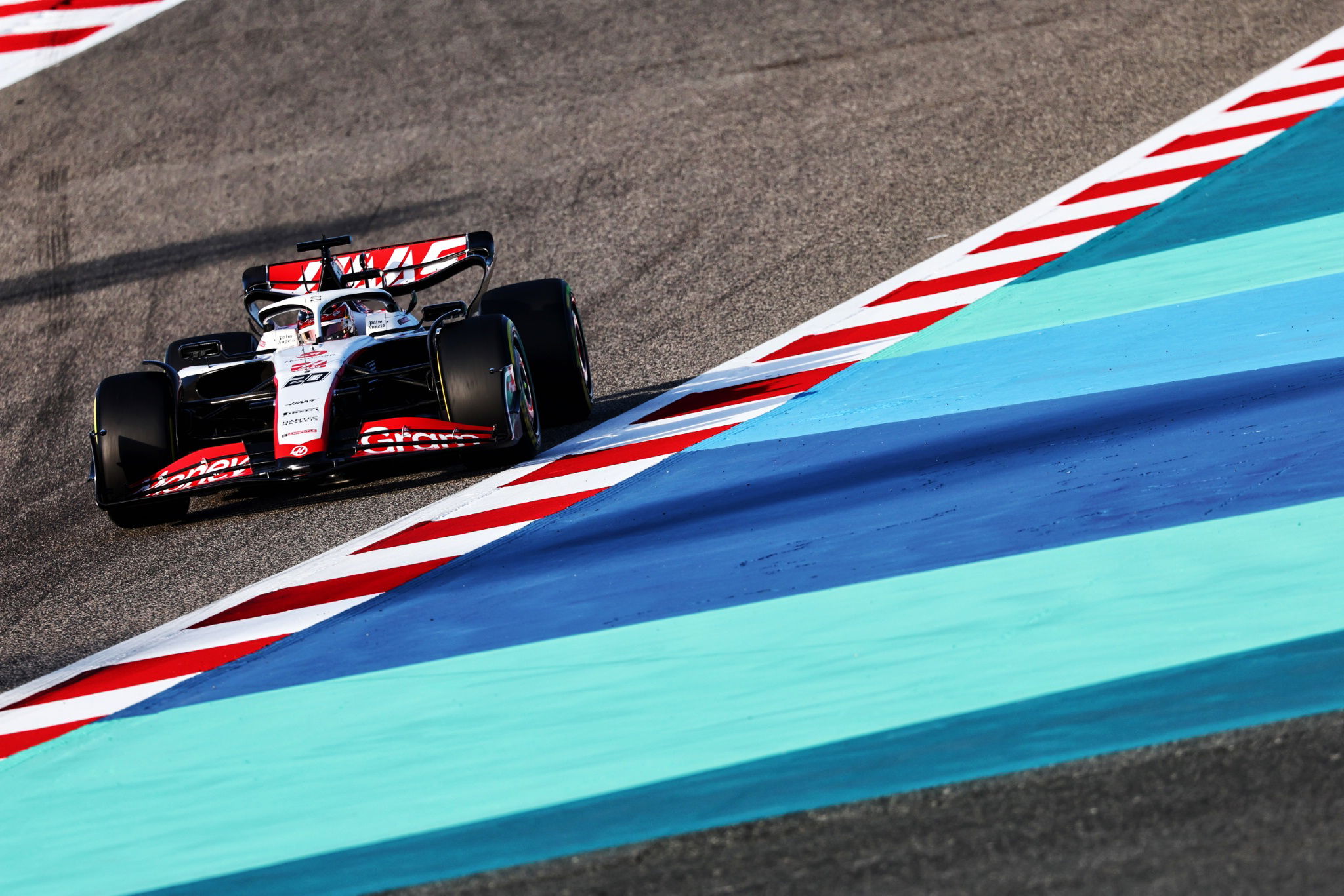 Kevin Magnussen (DEN) Haas VF-23. Formula 1 Testing, Sakhir, Bahrain, Day One.- www.xpbimages.com, EMail: