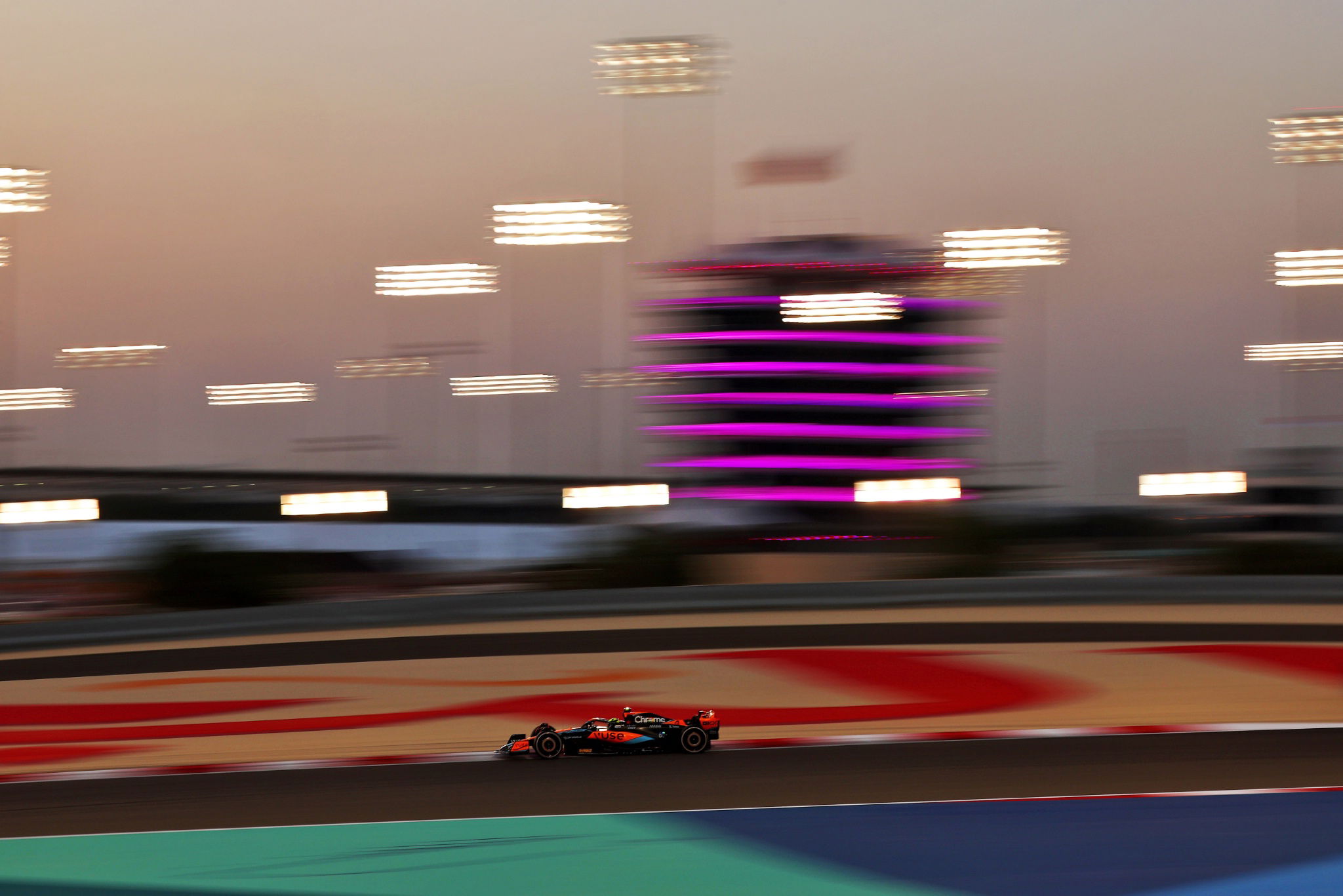 Lando Norris (GBR) McLaren MCL60. Formula 1 Testing, Sakhir, Bahrain, Day One. - www.xpbimages.com, EMail:
