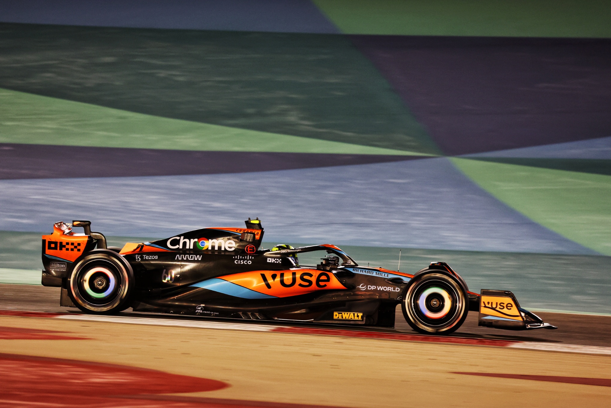 Lando Norris (GBR) McLaren MCL60. Formula 1 Testing, Sakhir, Bahrain, Day One. - www.xpbimages.com, EMail: