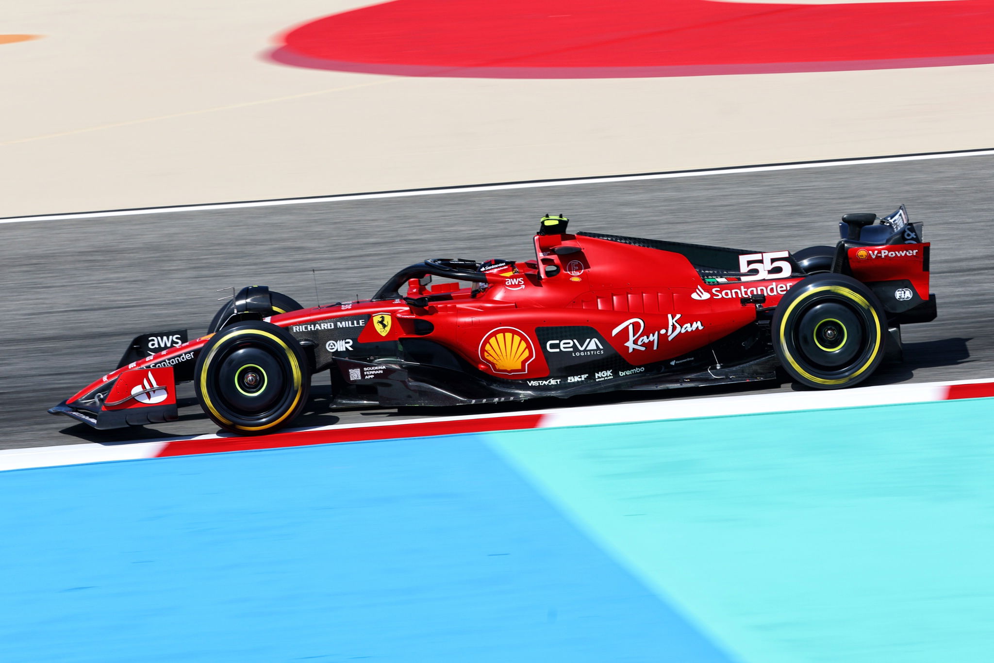 Carlos Sainz Jr (ESP) Ferrari SF-23. Formula 1 Testing, Sakhir, Bahrain, Day Two.- www.xpbimages.com, EMail: