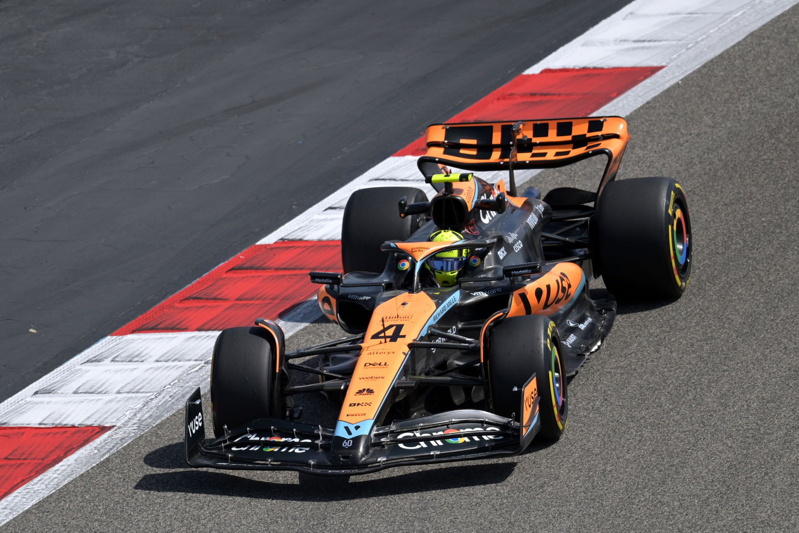 Lando Norris (GBR) McLaren MCL60. Formula 1 Testing, Sakhir, Bahrain, Day Two.- www.xpbimages.com, EMail: