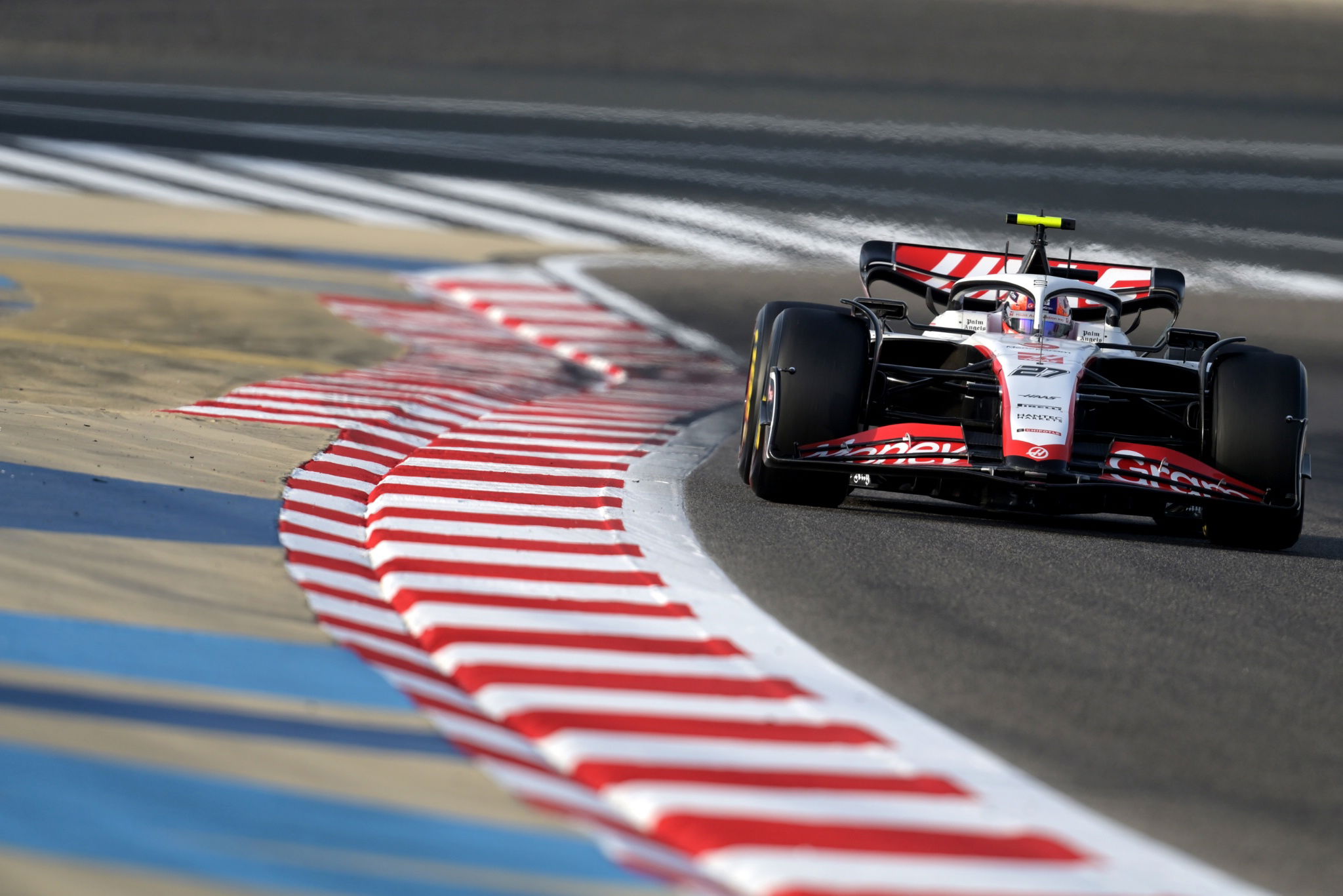 Nico Hulkenberg (GER) Haas VF-23. Formula 1 Testing, Sakhir, Bahrain, Day Two.- www.xpbimages.com, EMail: