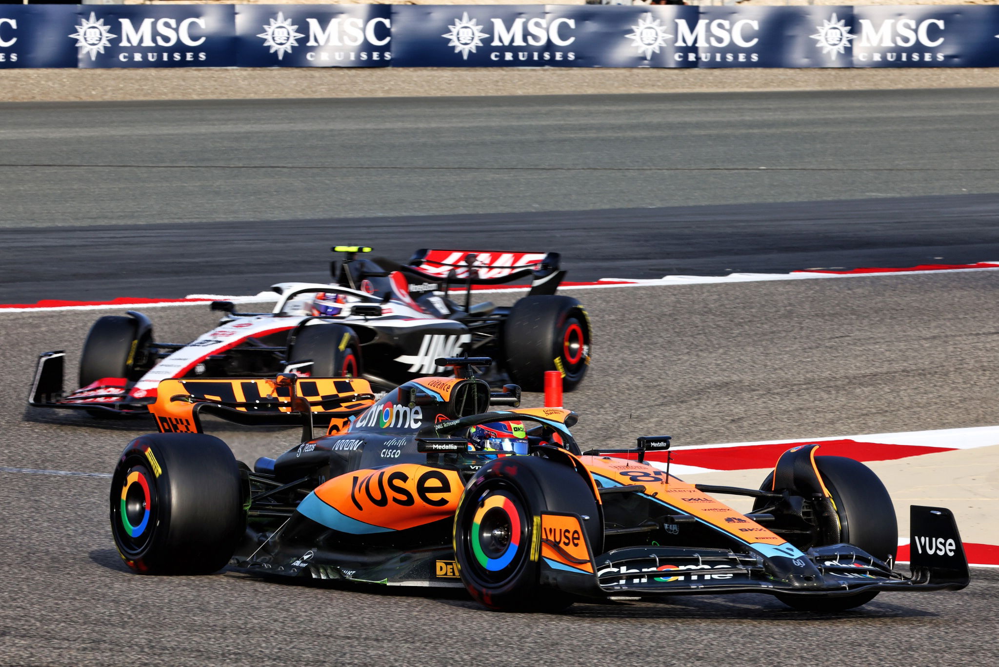 Oscar Piastri (AUS) McLaren MCL60. Formula 1 Testing, Sakhir, Bahrain, Day Two.- www.xpbimages.com, EMail: