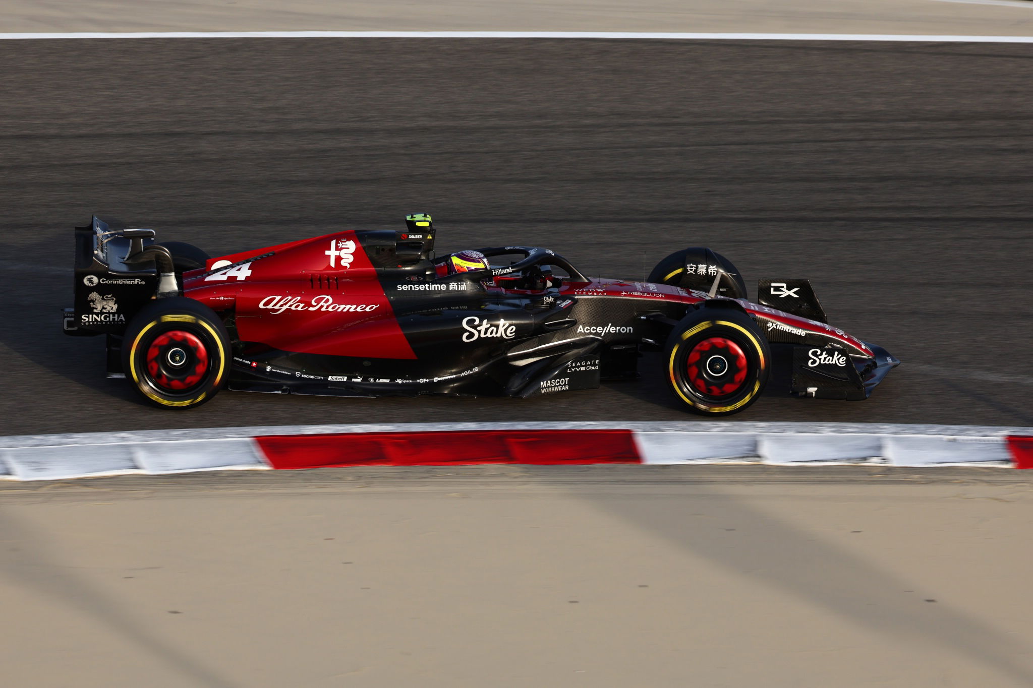 Zhou Guanyu (CHN) Alfa Romeo F1 Team C39. Formula 1 Testing, Sakhir, Bahrain, Day Two.- www.xpbimages.com, EMail: