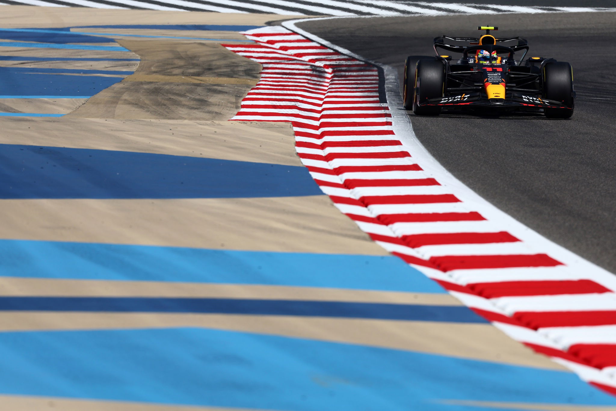 Sergio Perez (MEX) Red Bull Racing RB19. Formula 1 Testing, Sakhir, Bahrain, Day Three.- www.xpbimages.com, EMail: