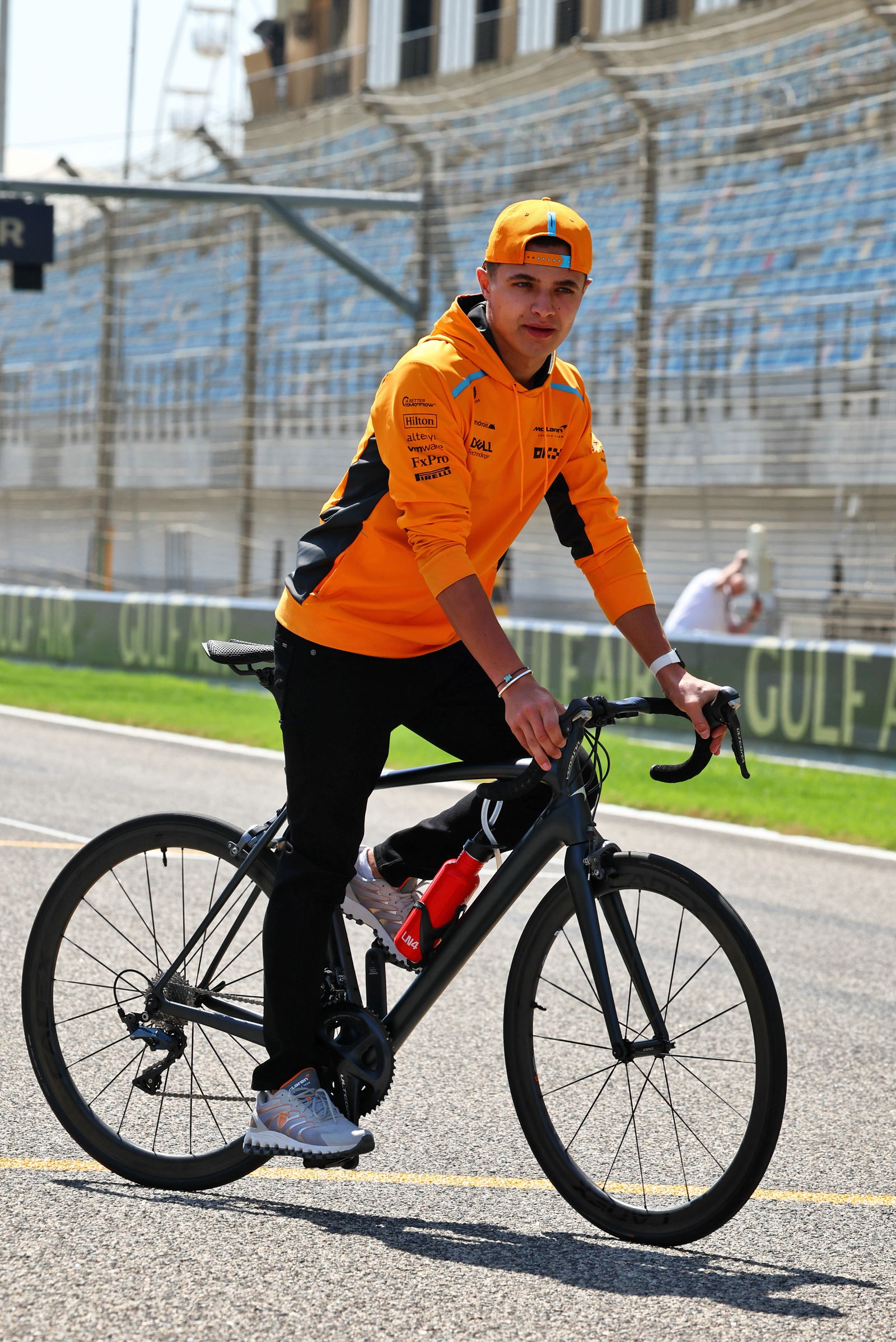 Lando Norris (GBR) McLaren rides the circuit. Formula 1 World Championship, Rd 1, Bahrain Grand Prix, Sakhir, Bahrain,