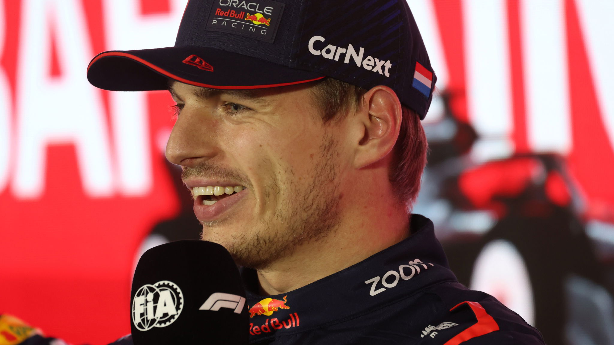 Max Verstappen (NLD) Red Bull Racing in the post qualifying FIA Press Conference. Formula 1 World Championship, Rd 1,