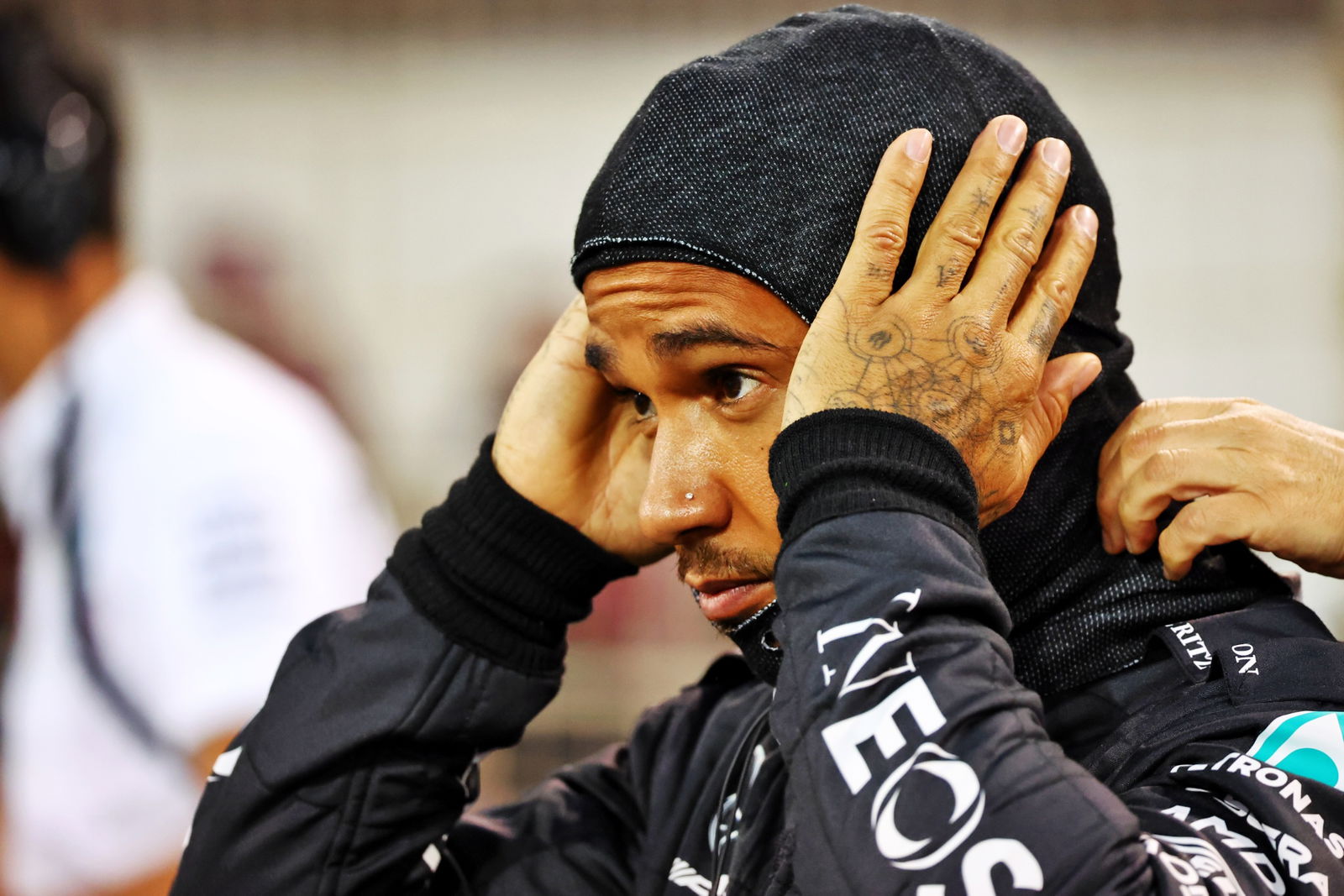 Lewis Hamilton (GBR) Mercedes AMG F1 on the grid. Formula 1 W