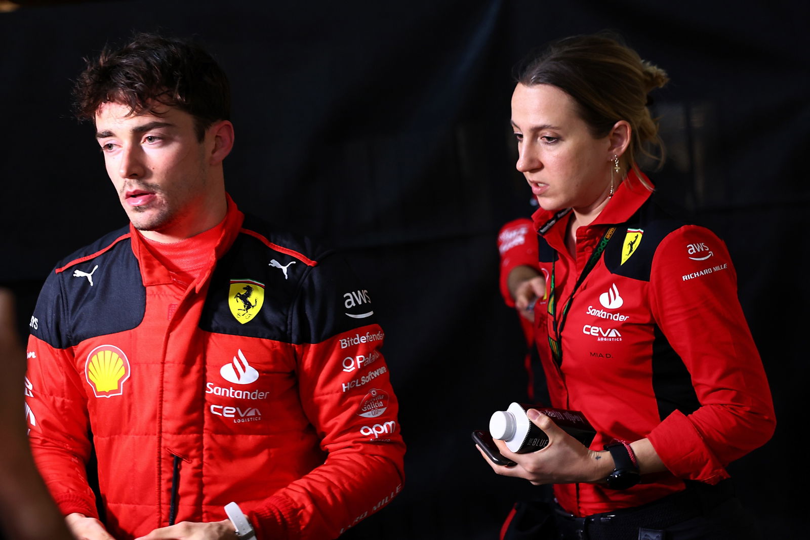 Charles Leclerc (MON ) Ferrari mundur dari balapan. Formula 1 World Championship, Rd 1, Bahrain Grand Prix, Sakhir,
