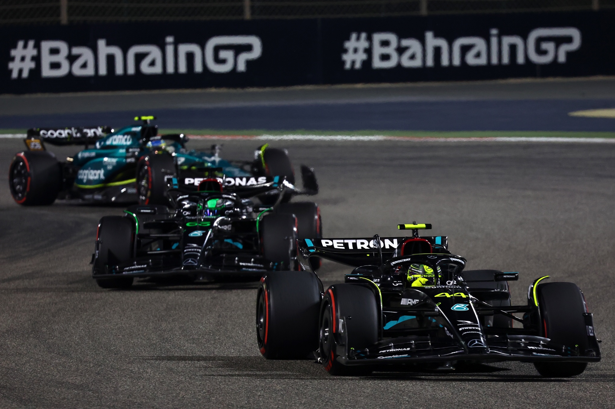 Lewis Hamilton (GBR) Mercedes AMG F1 W14. Formula 1 World Championship, Rd 1, Bahrain Grand Prix, Sakhir, Bahrain, Race