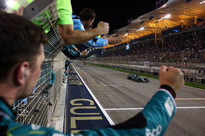 Aston Martin F1 Team celebrate as Lance Stroll (CDN) Aston Martin F1 Team AMR23 finishes. Formula 1 World Championship, Rd