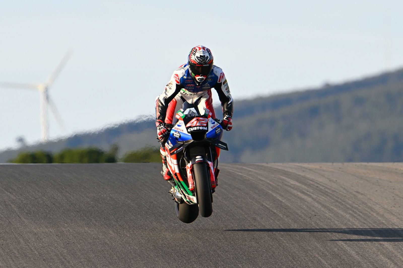 Alex Rins, Jump, Portimao MotoGP test, 11 March