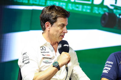 Toto Wolff (GER) Mercedes AMG F1 Shareholder and Executive Director, in the FIA Press Conference. Formula 1 World