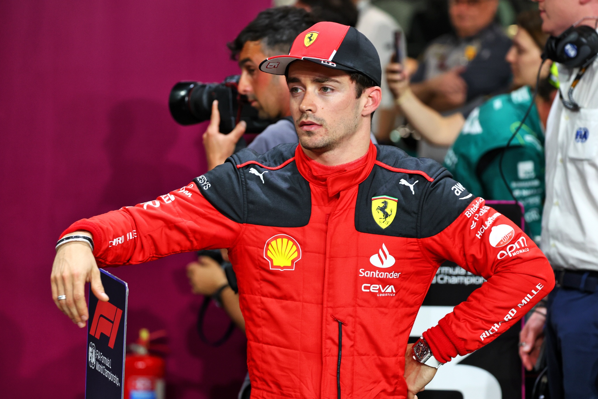 Charles Leclerc (MON ) Ferrari di babak kualifikasi parc ferme. Formula 1 World Championship, Rd 2, Saudi Arabian Grand Prix,