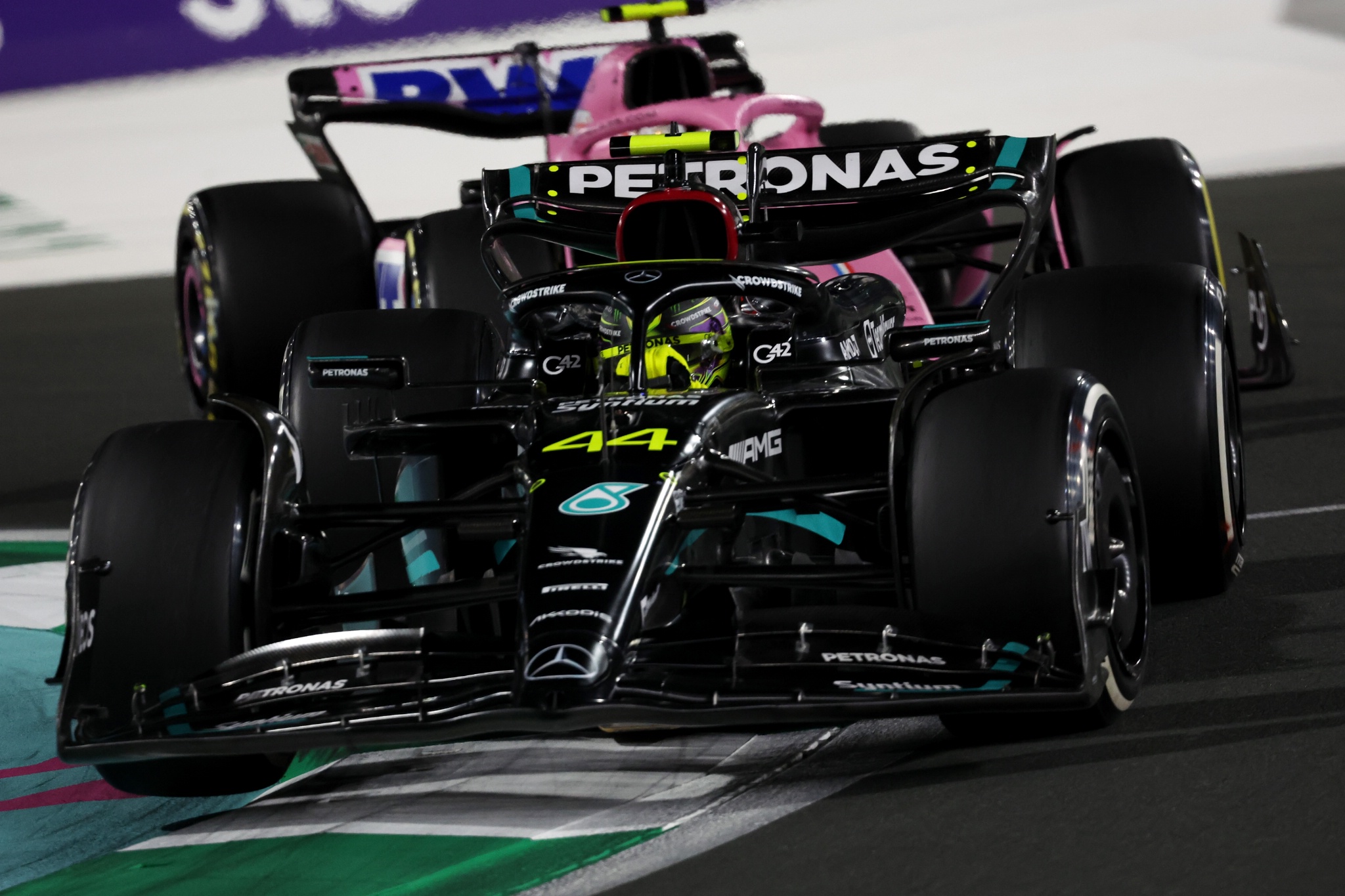 Lewis Hamilton (GBR ) Mercedes AMG F1 W14. Kejuaraan Dunia Formula 1, Rd 2, Grand Prix Arab Saudi, Jeddah, Saudi
