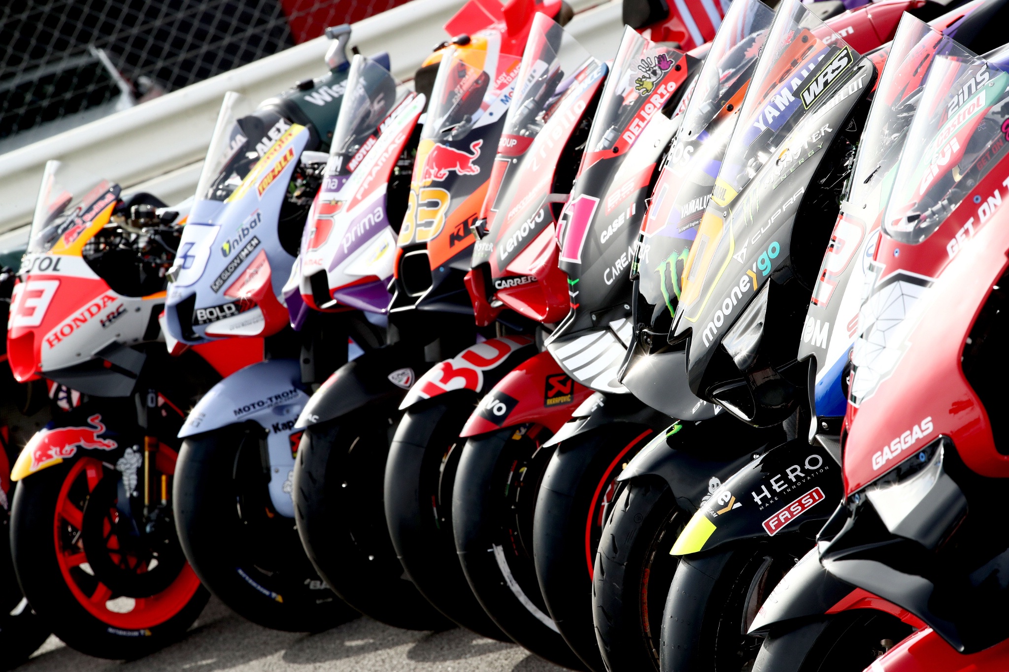 MotoGP bike line-up, Portuguese MotoGP, 23 March